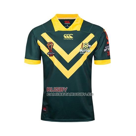 Camiseta Australia Kangaroos Rugby RLWC 2017 Local